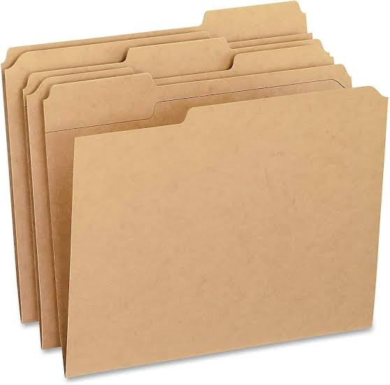 Recycled Kraft File Folders 