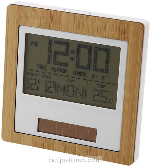 Solar Powered Desk Clock